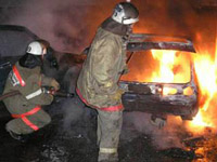В Тольятти минувшей ночью сгорели четыре автомобиля